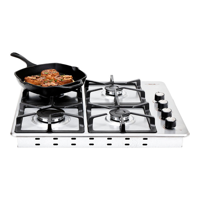 electrodomestico cocina estufa inoxidable 66x54 triple corona gas natural haceb 9003405 mp madecentro