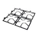electrodomestico cocina estufa inoxidable 66x54 triple corona gas natural haceb 9003405 mp madecentro