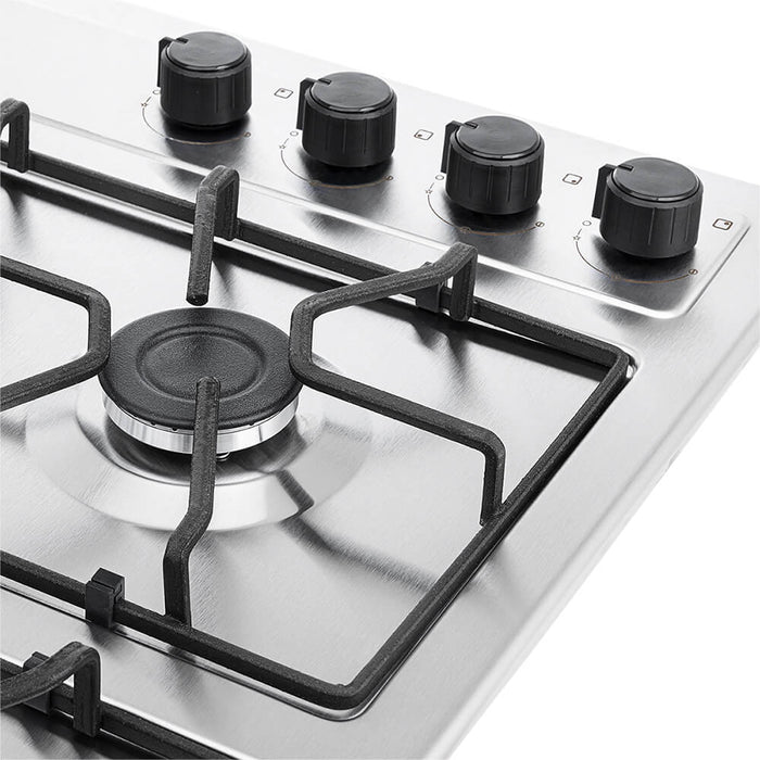 electrodomestico cocina estufa inoxidable 60x51 hierro fundido gas natural haceb 9003288 mp madecentro