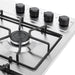 electrodomestico cocina estufa inoxidable 60x51 hierro fundido gas natural haceb 9003288 mp madecentro