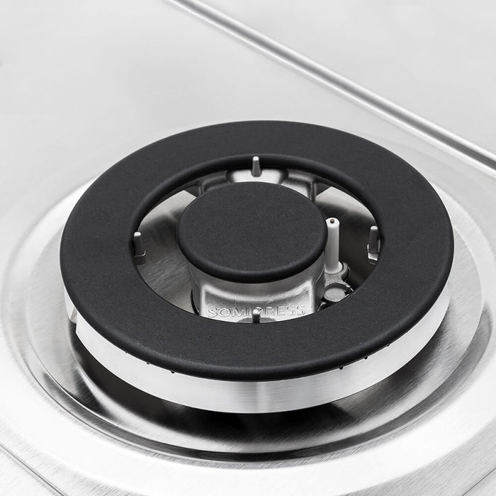 electrodomestico cocina estufa inoxidable 60x51 hierro fundido gas natural haceb 9003288 mp madecentro