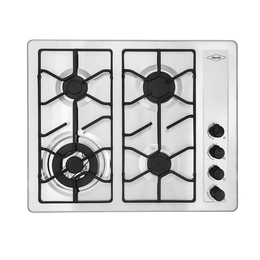 electrodomestico cocina estufa inoxidable 60x51 hierro fundido gas natural haceb 9003288 mp madecentro