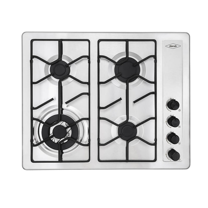 electrodomestico cocina estufa inoxidable 60x51 hierro fundido gas natural haceb 9003288 mp madecentro