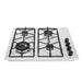 electrodomestico cocina estufa inoxidable 60x51 hierro fundido gas natural haceb 9003288 mp madecentro