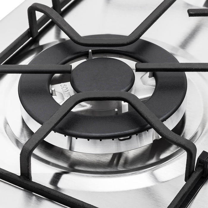 electrodomestico cocina estufa inoxidable 60x51 hierro fundido gas natural haceb 9003288 mp madecentro