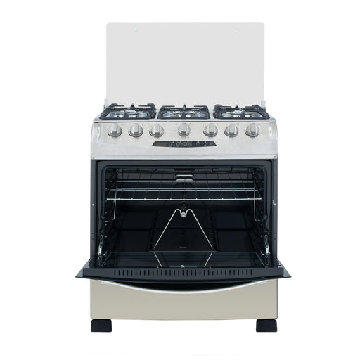 electrodomestico cocina estufa inoxidable 60x51 hierro fundido gas propano haceb 9003289 mp madecentro