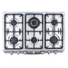 electrodomestico cocina estufa inoxidable 60x51 hierro fundido gas propano haceb 9003289 mp madecentro