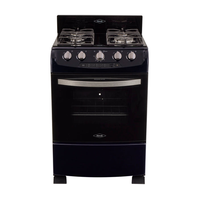electrodomestico cocina estufa piso en cristal 60 cm gas propano negro haceb 9003521 mp madecentro