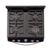 electrodomestico cocina estufa piso en cristal 60 cm gas propano negro haceb 9003521 mp madecentro