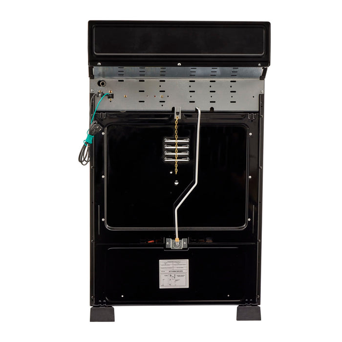 electrodomestico cocina estufa piso en cristal 60 cm gas propano negro haceb 9003521 mp madecentro