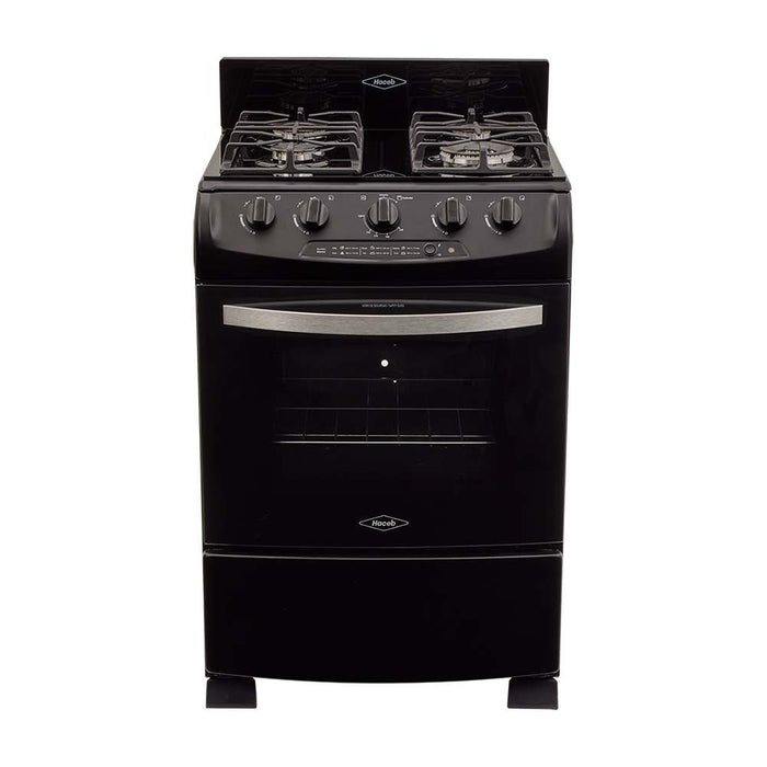 electrodomestico cocina estufa piso en cristal 60 cm gas natural negro haceb 9003520 mp madecentro