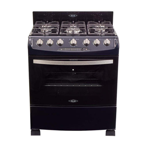 electrodomestico cocina estufa piso en cristal 76 cm gas propano negro haceb 9003525 mp madecentro