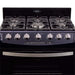 electrodomestico cocina estufa piso en cristal 76 cm gas propano negro haceb 9003525 mp madecentro