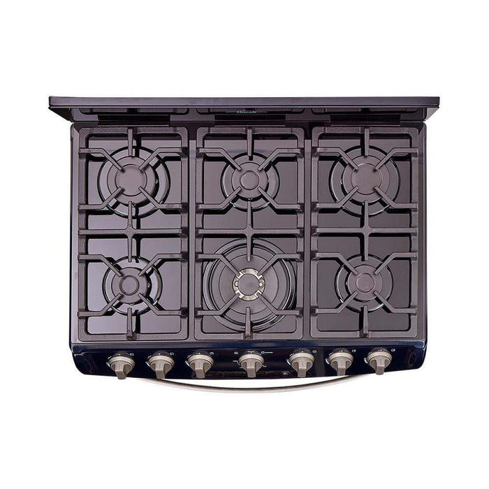electrodomestico cocina estufa piso en cristal 76 cm gas propano negro haceb 9003525 mp madecentro