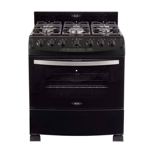 electrodomestico cocina estufa piso en cristal 76 cm gas natural negro haceb 9003524 mp madecentro