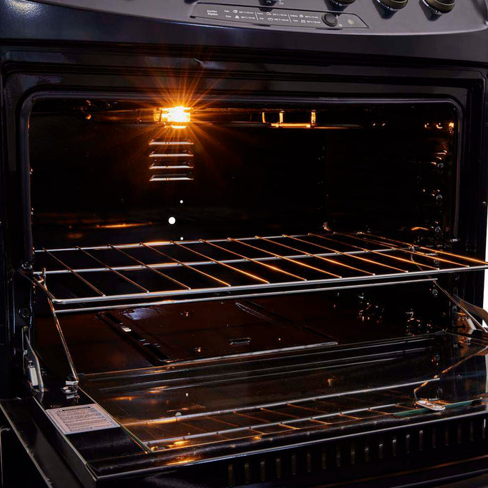 electrodomestico cocina estufa piso en cristal 76 cm gas natural negro haceb 9003524 mp madecentro