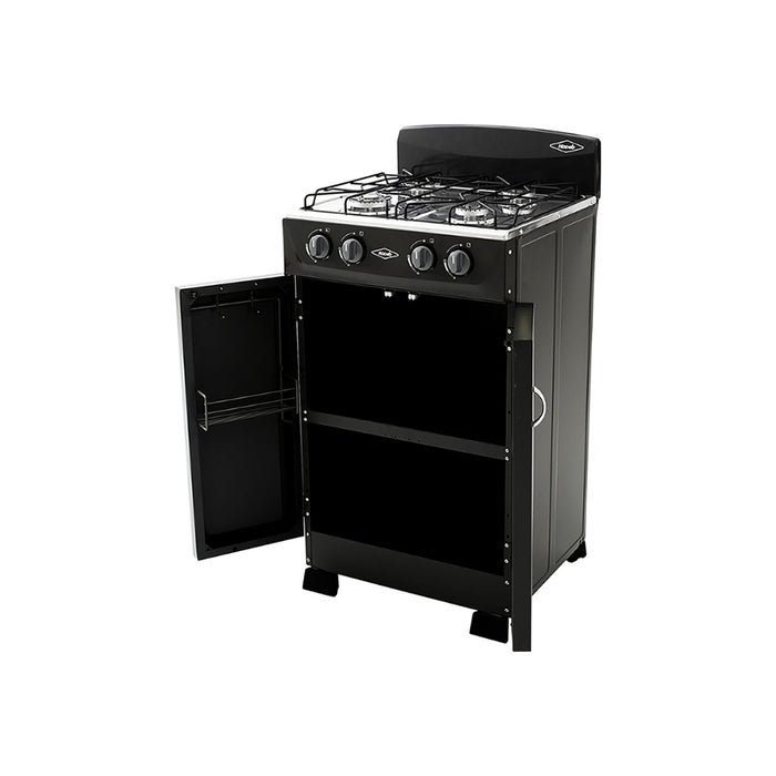 electrodomestico de cocina estufa gabinete torre negra 50 cm gas propano haceb haceb 9003644 madecentro