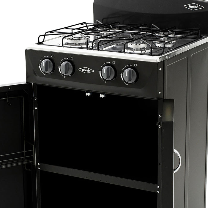electrodomestico de cocina estufa gabinete torre negra 50 cm gas propano haceb haceb 9003644 madecentro