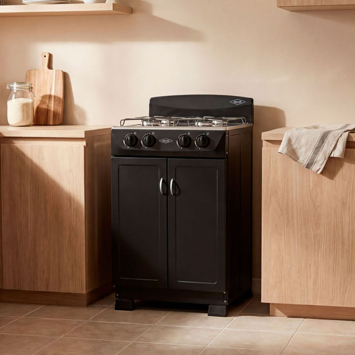 electrodomestico de cocina estufa gabinete torre negra 50 cm gas propano haceb haceb 9003644 madecentro