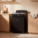 electrodomestico de cocina estufa gabinete torre negra 50 cm gas propano haceb haceb 9003644 madecentro