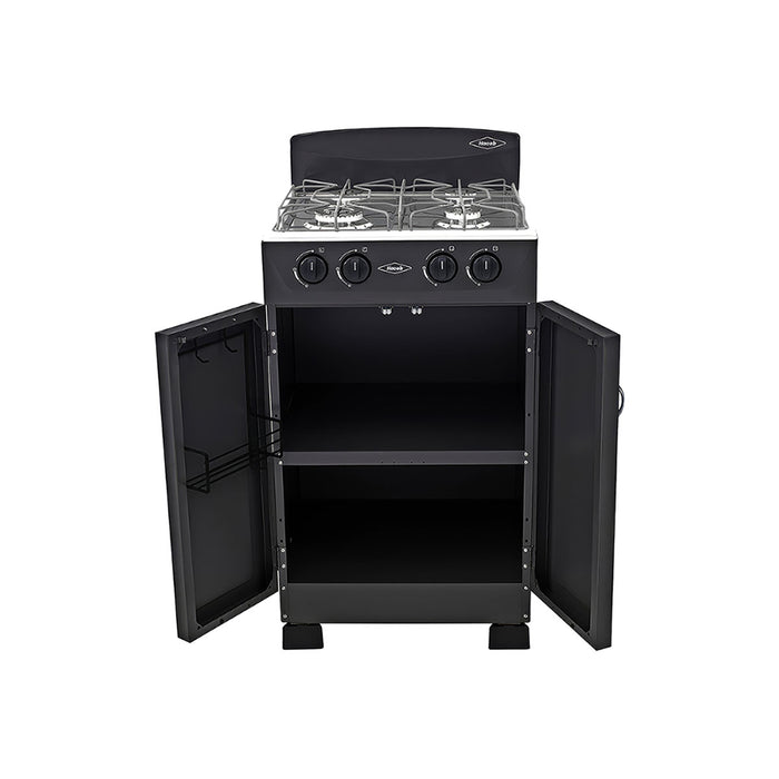 electrodomestico de cocina estufa gabinete torre negra 50 cm gas propano haceb haceb 9003644 madecentro