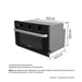 electrodomestico de cocina horno electrico compacto 60 37 negro 220v haceb 9003632 madecentro