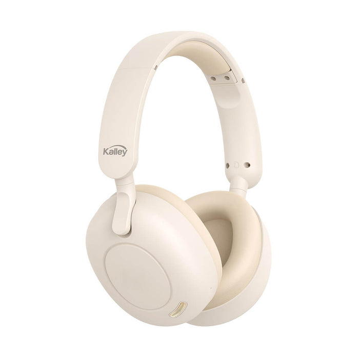 Audífonos de diadema inalámbricos bluetooth Over cancelación de ruido crema marca Kalley