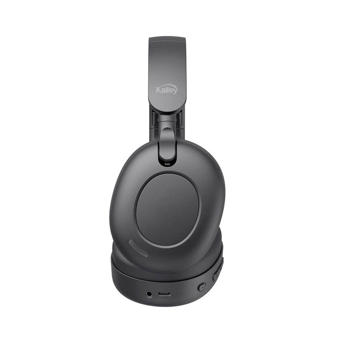 Audífonos de diadema inalámbricos bluetooth Over cancelación de ruido negro marca Kalley