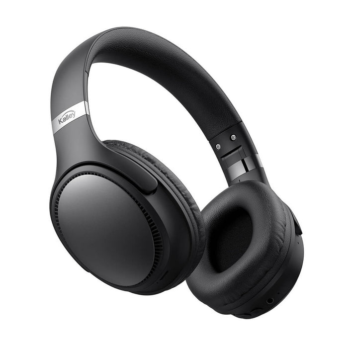 Audífonos de diadema inalámbricos bluetooth On Ear negro marca Kalley