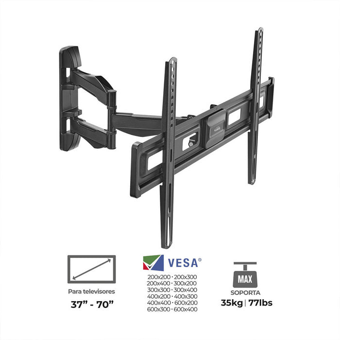 Base brazo flexible para televisores 37" a 70" KBF3770 marca Kalley