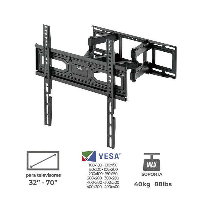 Base para televisores 32” y 70” marca Kalley