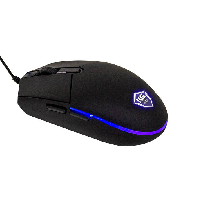 Combo kalley alámbrico teclado + mouse + audífonos + pad mouse gaming negro marca Kalley