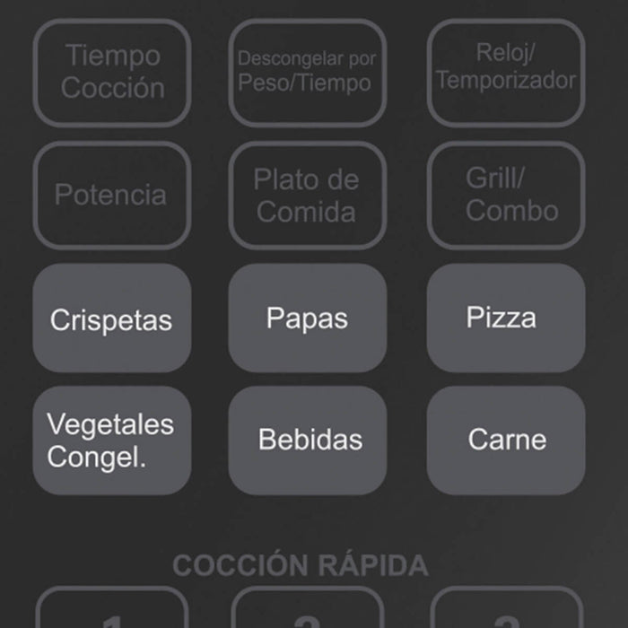 Horno microondas 1.1 pies negro marca Kalley