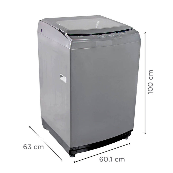 Lavadora carga Superior 16 Kilos gris marca Kalley