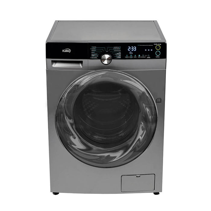 Lavadora/Secadora carga frontal 15 Kilos plateado marca Kalley