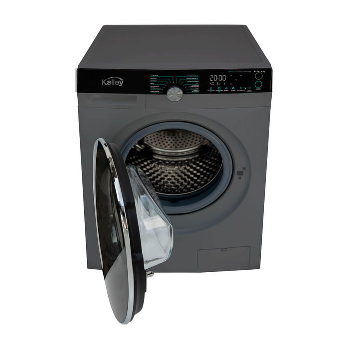 Lavadora/Secadora carga frontal 15 Kilos plateado marca Kalley