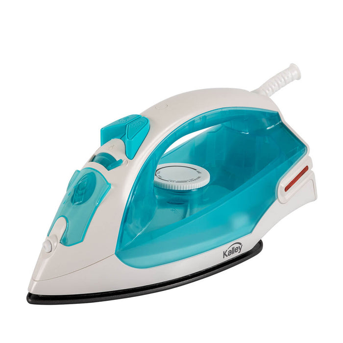 Plancha de ropa vapor azul claro marca Kalley