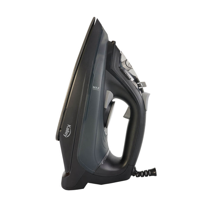 Plancha de ropa a vapor negra marca Kalley