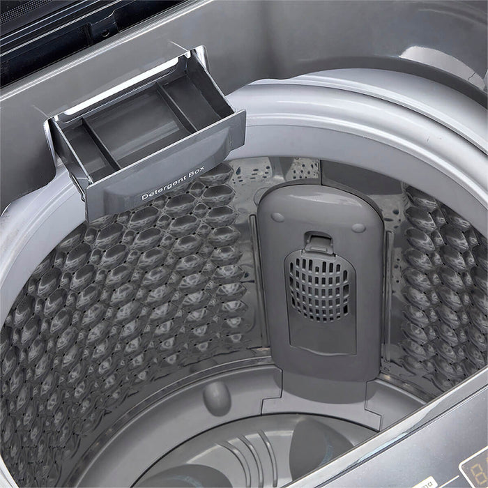 electrodomestico lavado secado lavadora haceb carga superior de 12.5 kg digital gris haceb 9003668 madecentro