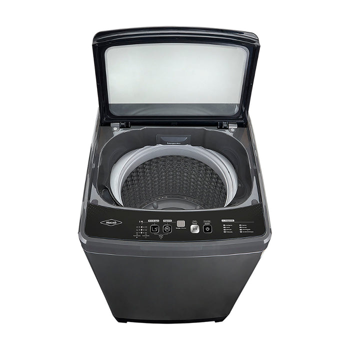 electrodomestico lavado secado lavadora haceb carga superior de 12.5 kg digital gris haceb 9003668 madecentro