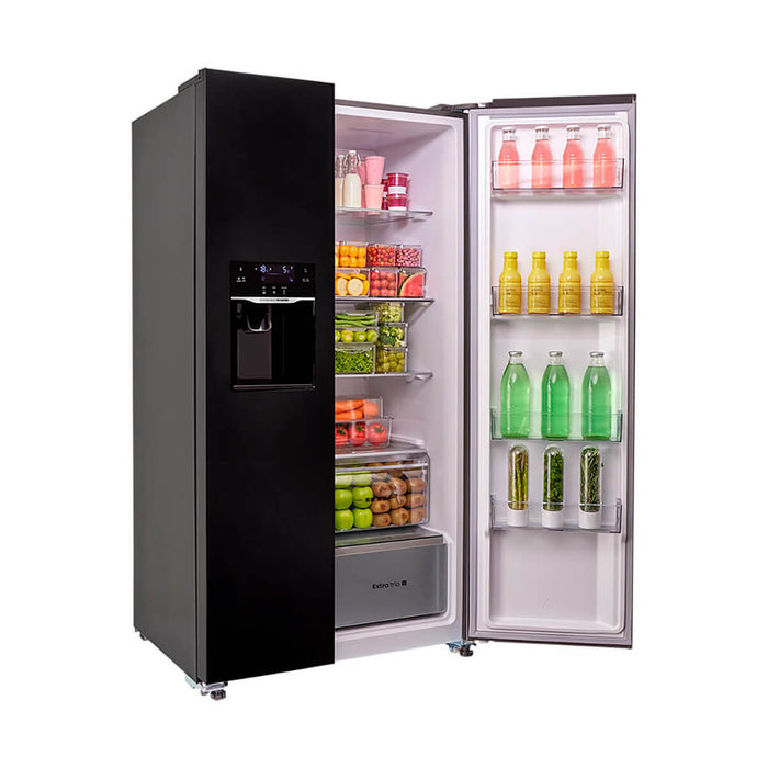 electrodomestico refrigeracion nevera bottom mount 543l dispensador agua inoxidable haceb 9003628 mp madecentro