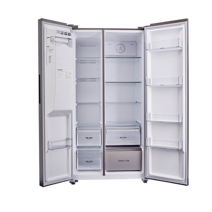 electrodomestico refrigeracion nevera bottom mount 543l dispensador agua inoxidable haceb 9003628 mp madecentro