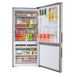 electrodomestico refrigeracion nevera no frost 311l inverter manija integrada negro esmeralda haceb 9003439 mp madecentro