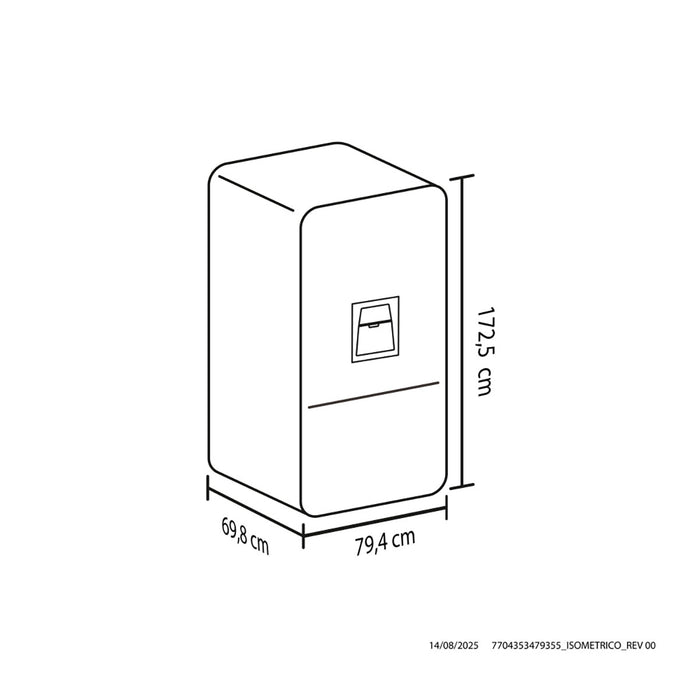 electrodomestico refrigeracion nevera no frost 311l inverter manija integrada negro esmeralda haceb 9003439 mp madecentro