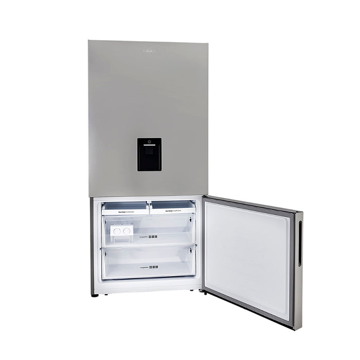 electrodomestico refrigeracion nevera no frost 311l inverter manija integrada negro esmeralda haceb 9003439 mp madecentro