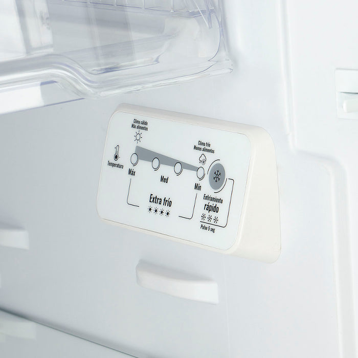 electrodomestico refrigeracion nevera no frost 243l manija integrada gris plomo haceb 9002966 mp madecentro