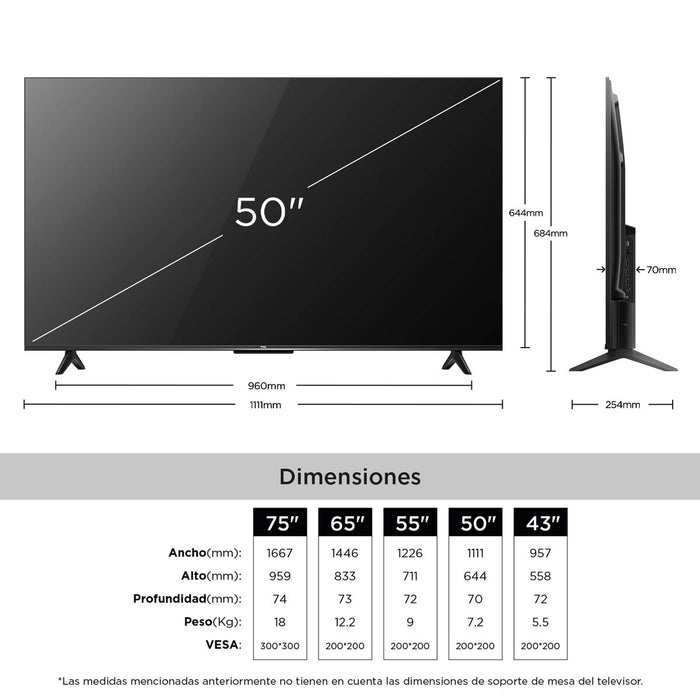 Televisor TCL 50" 50V6C 4K UHD