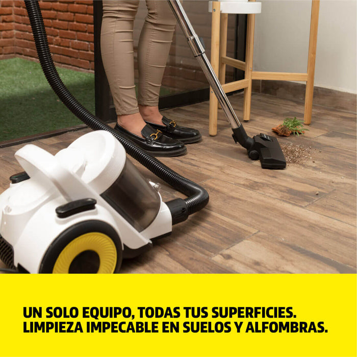 electrodomesticos aspirado limpieza aspiradora sin bolsa vcl 3 cyclonic karcher clac380 mp madecentro