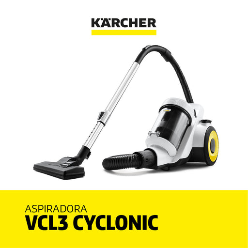 electrodomesticos aspirado limpieza aspiradora sin bolsa vcl 3 cyclonic karcher clac380 mp madecentro