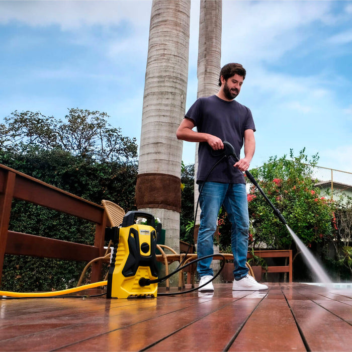 electrodomesticos aspirado limpieza hidrolavadora portatil karcher 1450 psi karcher clhp340 mp madecentro